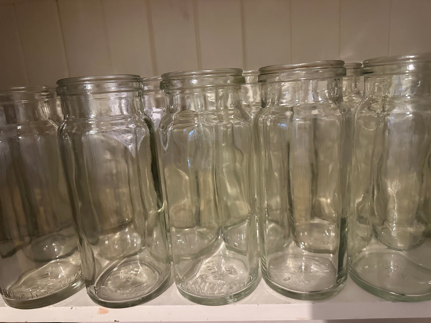 FOR HIRE - Medium Glass flower jars